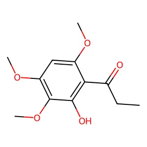 1-(2-hydroxy-3,4,6-trimethoxyphenyl)propan-1-one structure