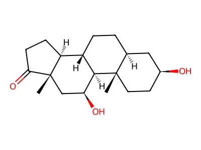 AC1L1VHA|11-Hydroxyetiocholanolone|CTK1H3479|CID10570|(3S)-3,11-dihydroxy-10,13-dimethyl-1,2,3,4,5,6,7,8,9,11,12,14,15,16-tetradecahydrocyclopenta[a]phenanthren-17-one|514-17-0 structure