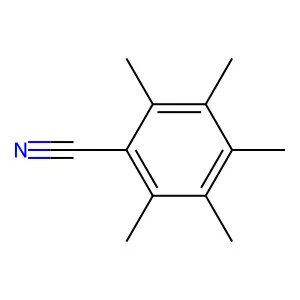 Pentamethylbenzonitrile structure