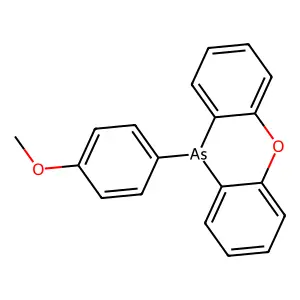 10-(4-methoxyphenyl)phenoxarsinine structure