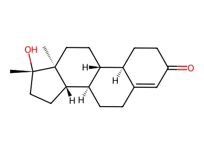 Normethandrone structure