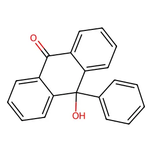 10-Hydroxy-10-phenyl-9(10H)-anthracenone structure