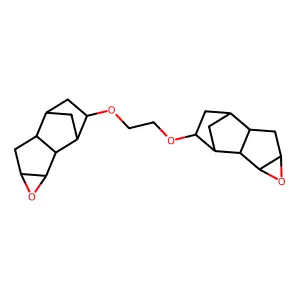 10-[2-(4-oxatetracyclo[6.2.1.02,7.03,5]undecan-10-yloxy)ethoxy]-4-oxatetracyclo[6.2.1.02,7.03,5]undecane structure