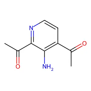 1-(2-acetyl-3-aminopyridin-4-yl)ethanone structure
