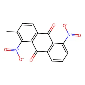 2-Methyl-1,5-dinitroanthraquinone structure