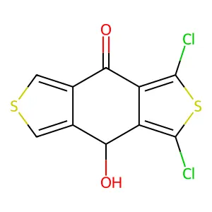 1,3-dichloro-4-hydroxy-4H-thieno[3,4-f][2]benzothiol-8-one structure