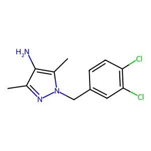 1-(3,4-Dichlorobenzyl)-3,5-dimethyl-1H-pyrazol-4-amine structure