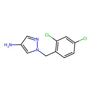 1-(2,4-dichlorobenzyl)-1H-pyrazol-4-amine structure