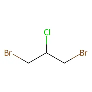1,3-Dibromo-2-chloropropane structure