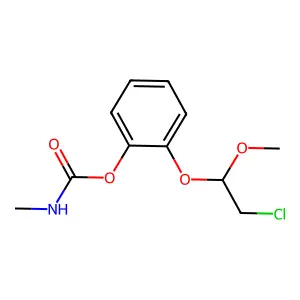 [2-(2-chloro-1-methoxyethoxy)phenyl] N-methylcarbamate structure