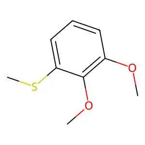 1,2-Dimethoxy-3-(methylthio)benzene structure