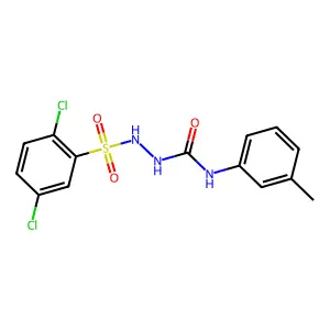 1-[(2,5-dichlorophenyl)sulfonylamino]-3-(3-methylphenyl)urea structure