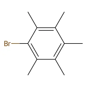 Bromopentamethylbenzene structure