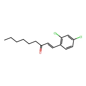 1-(2,4-dichlorophenyl)non-1-en-3-one structure