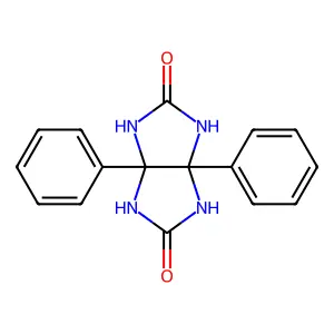 3a,6a-diphenyl-1,3,4,6-tetrahydroimidazo[4,5-d]imidazole-2,5-dione structure