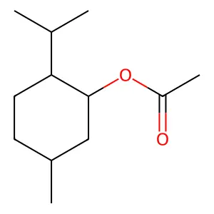 [(1S,2R,5S)-5-methyl-2-propan-2-ylcyclohexyl] acetate structure