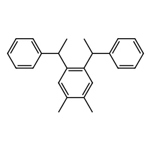 1,2-Dimethyl-4,5-bis(1-phenylethyl)benzene structure