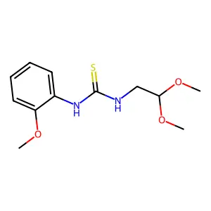 1-(2,2-dimethoxyethyl)-3-(2-methoxyphenyl)thiourea structure