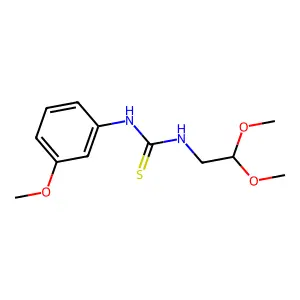 1-(2,2-dimethoxyethyl)-3-(3-methoxyphenyl)thiourea structure