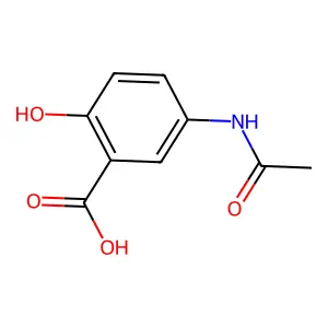 5-acetamido-2-hydroxybenzoic acid structure