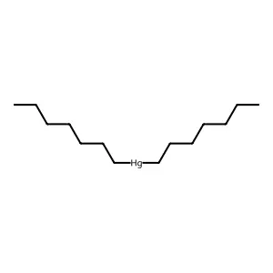 Diheptylmercury structure