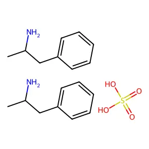 Dextroamphetamine sulfate structure