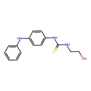 1-(2-hydroxyethyl)-3-[4-(phenylamino)phenyl]thiourea structure