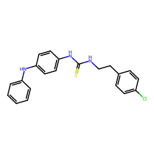 1-[2-(4-chlorophenyl)ethyl]-3-[4-(phenylamino)phenyl]thiourea structure