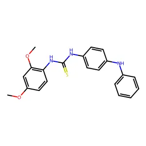 1-(2,4-dimethoxyphenyl)-3-[4-(phenylamino)phenyl]thiourea structure