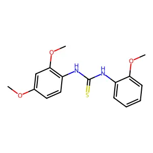 1-(2,4-dimethoxyphenyl)-3-(2-methoxyphenyl)thiourea structure