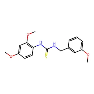 1-(2,4-dimethoxyphenyl)-3-(3-methoxybenzyl)thiourea structure