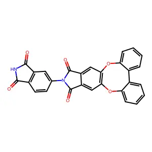 12-(1,3-dioxo-2,3-dihydro-1H-isoindol-5-yl)-11H-dibenzo[5,6:7,8][1,4]dioxocino[2,3-f]isoindole-11,13(12H)-dione structure