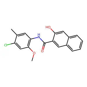 N-(4-chloro-2-methoxy-5-methylphenyl)-3-hydroxynaphthalene-2-carboxamide structure