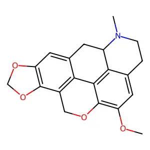 12-methoxy-17-methyl-4,6,10-trioxa-17-azahexacyclo[16.3.1.03,7.08,21.011,20.014,19]docosa-1,3(7),8(21),11,13,19-hexaene structure