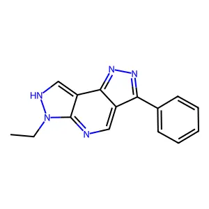 10-ethyl-5-phenyl-3,4,8,10,11-pentazatricyclo[7.3.0.02,6]dodeca-1(12),2,4,6,8-pentaene structure