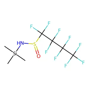 1,1,2,2,3,3,4,4,4-nonafluoro-N-trimethylsilylbutane-1-sulfinamide structure