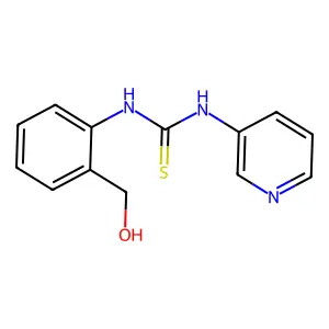 1-[2-(hydroxymethyl)phenyl]-3-pyridin-3-ylthiourea structure