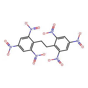 1,3,5-Trinitro-2-[2-(2,4,6-trinitrophenyl)ethyl]benzene structure