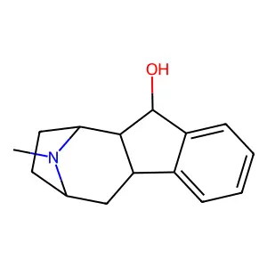 (2S,3R,10S)-15-methyl-15-azatetracyclo[10.2.1.02,10.04,9]pentadeca-4,6,8-trien-3-ol structure
