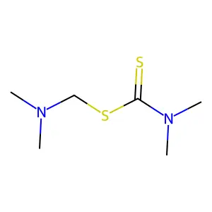 (dimethylamino)methyl N,N-dimethylcarbamodithioate structure