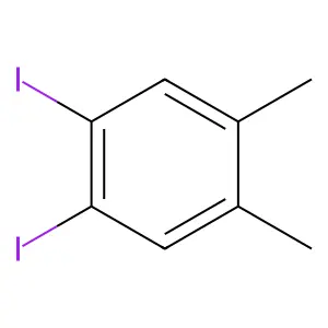 1,2-diiodo-4,5-dimethyl-benzene structure
