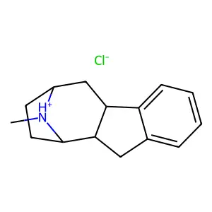 (2S,10S)-15-methyl-15-azoniatetracyclo[10.2.1.02,10.04,9]pentadeca-4,6,8-triene chloride structure