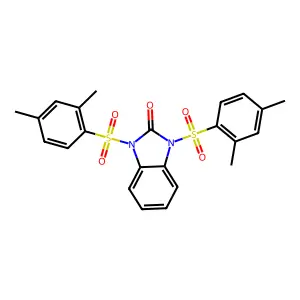 1,3-bis[(2,4-dimethylphenyl)sulfonyl]benzimidazol-2-one structure