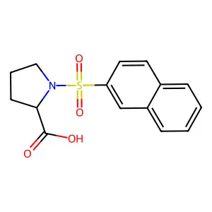 1-(2-naphthylsulfonyl)proline structure