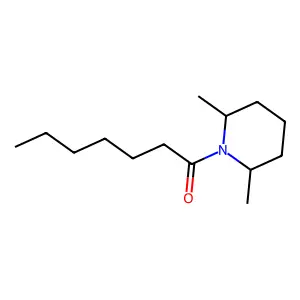 1-(2,6-dimethylpiperidin-1-yl)heptan-1-one structure