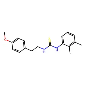 1-(2,3-dimethylphenyl)-3-[2-(4-methoxyphenyl)ethyl]thiourea structure