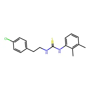 1-[2-(4-chlorophenyl)ethyl]-3-(2,3-dimethylphenyl)thiourea structure