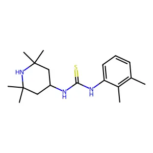1-(2,3-dimethylphenyl)-3-(2,2,6,6-tetramethylpiperidin-4-yl)thiourea structure