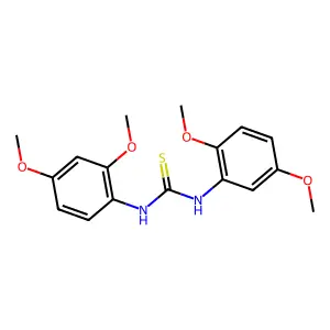 1-(2,4-dimethoxyphenyl)-3-(2,5-dimethoxyphenyl)thiourea structure