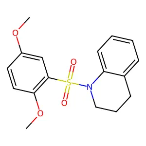 1-(2,5-dimethoxyphenyl)sulfonyl-3,4-dihydro-2H-quinoline structure